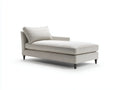 Chaiselongue Stoff 170x75x78 cm - Beige - modern für Wohnzimmer